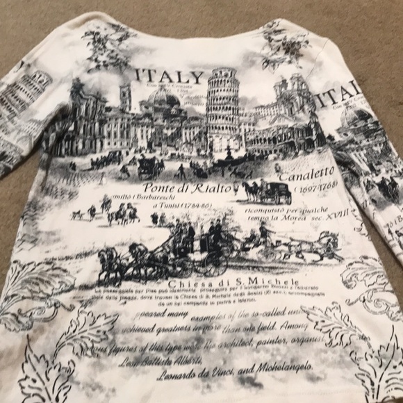 🌸NEW🌸 Patchington Vintage Italy Rhinestone Top - Picture 9 of 16